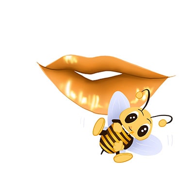 Honey on the lips