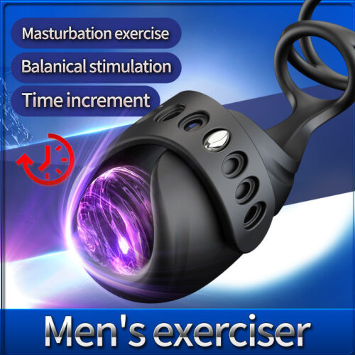Men's exerciser Penile Physical exercise Time increment Remote control - Image 3