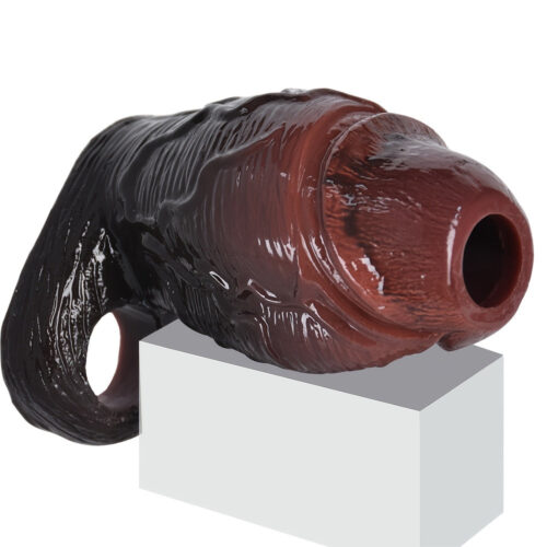S8108 Large Silicon Penis Sleeve Realistic Hollow Dildo - Image 6