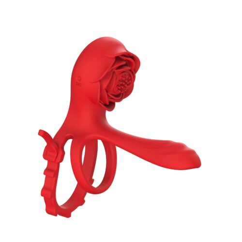 2024 new Rose Lock Ring Double Vibrator for Man with APP Control Adukt Rose sex Toys stimulator for couple - Image 3