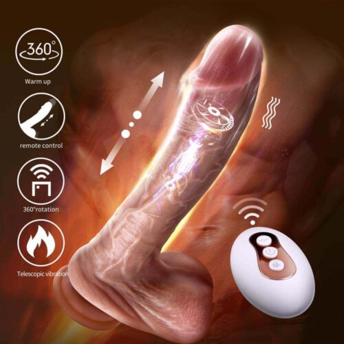 Erocome Hydrae Remote Controlled Realistic 8'' Silicione Dildo - Image 5