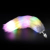 Multifunctional luminous fox tail anal plug