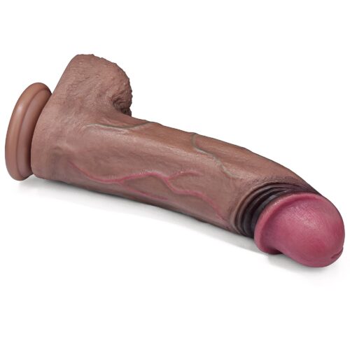 13" Huge Thick XXXL Dual Density Silicone Realistic Dildo with Hyper-Realistic Veins - Image 2