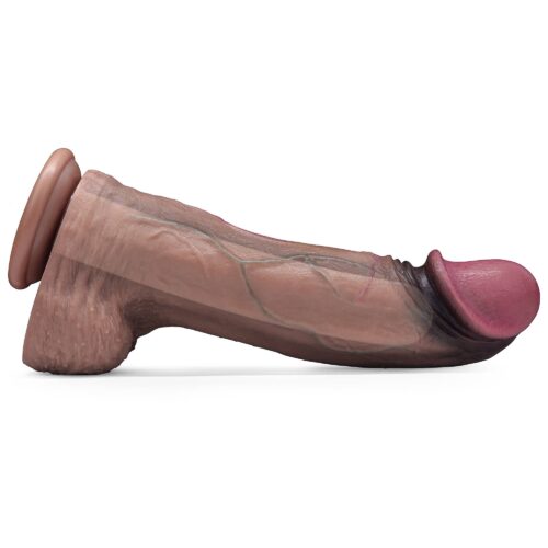13" Huge Thick XXXL Dual Density Silicone Realistic Dildo with Hyper-Realistic Veins - Image 4