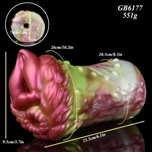 Bristle Monster Silicone Pocket Pussy Penis Exercise Masturbator - Image 5