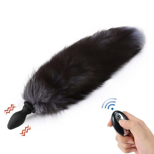 Runyu Silicone vibrating anal plug can replace fox tail hair - Image 8