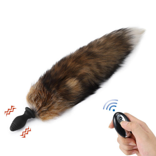 Runyu Silicone vibrating anal plug can replace fox tail hair - Image 9