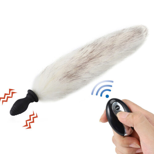 Runyu Silicone vibrating anal plug can replace fox tail hair - Image 11