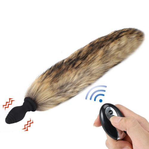 Runyu Silicone vibrating anal plug can replace fox tail hair - Image 12