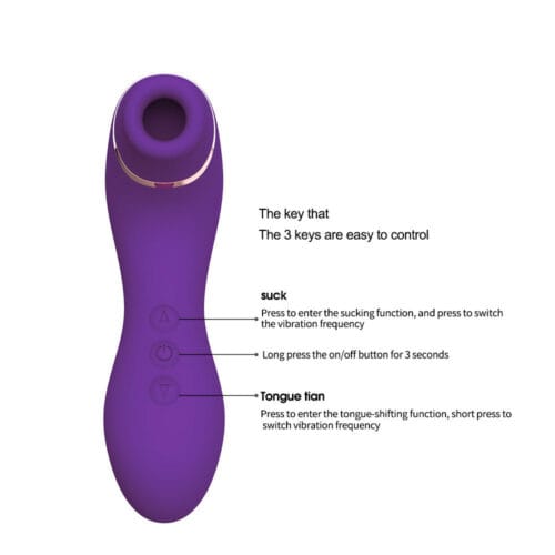 2024 hot sale 2 IN in Clitoral Sucking and licking Vibrator G spot stimulator vaginal Nipple Massager for women - main product photo