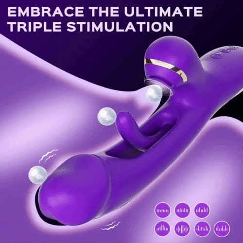 2024 hot sale Skylar Hollowed slapping Clit Sucking G-spot Tapping Vibrator - product photo 2