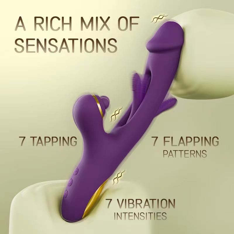 2024 hot sale Thrusting Dildo female Flapping Tapping vibrating vibrator - product photo 5