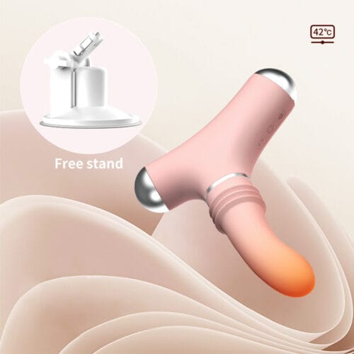 2024 New arrival ROOMFUN Strong Shock Heated Vibrators with APP control Sexy Rotating Masturbator for women - product photo 4