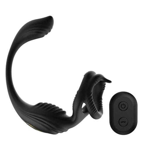 2024 new HGOD 3 in 1 Vibrator Penis Stretch Ring Anal Prostate cock ring Massager With Control - main product photo