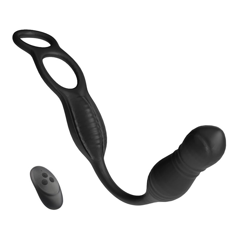 2024 new Prostate Massager Vibrating Anal plug double rings with remote control - main product photo