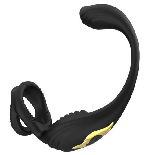 2024 new HGOD 3 in 1 Vibrator Penis Stretch Ring Anal Prostate cock ring Massager With Control - Image 5