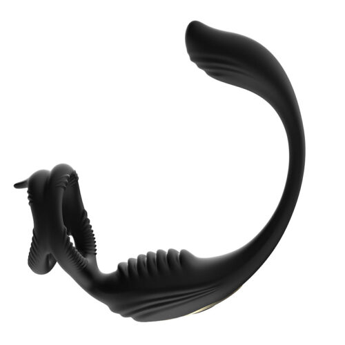 2024 new HGOD 3 in 1 Vibrator Penis Stretch Ring Anal Prostate cock ring Massager With Control - Image 9
