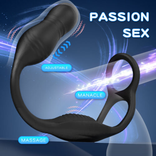 2024 new Prostate Massager Vibrating Anal plug double rings with remote control - Image 2