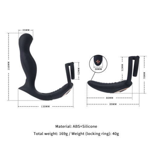 2024 new arrival Lockink Sevanda Black Mamba Prostate Cock Ring Massager - Image 5