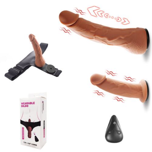2025 Best Wearable Double Dildos with vibrating telescoping for lesbian - Image 10