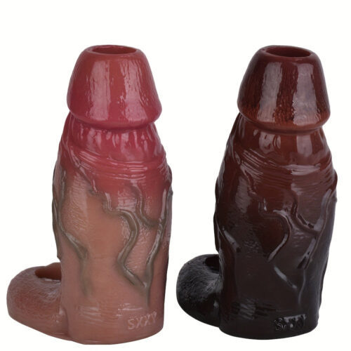 S8111 Open-ended Penis Sleeve With Anti-drop Ring Hollow Dildo - Image 6