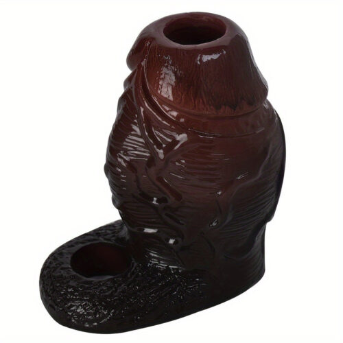 S8109 Open Head Sheath With Ring Cock Silicon Penis Sleeve Realistic Hollow Dildo - Image 6