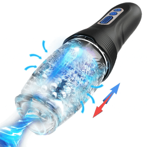 3.0 Version Male Rose Toy Thrusting Rotating Vibrating Oral Sex Masturbation Cup - main product photo