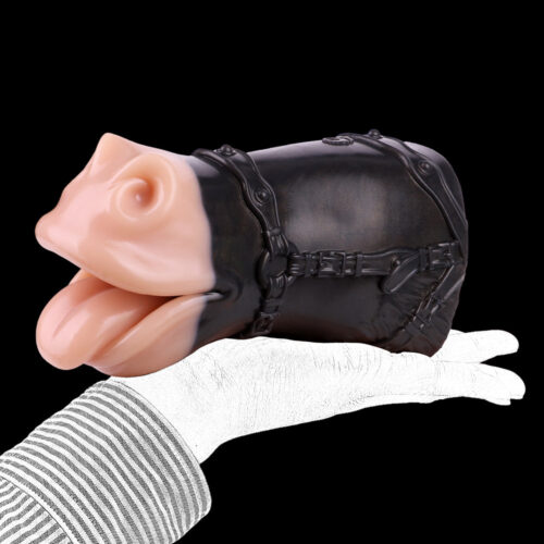 Realistic Horse Mouth Pocket Pussy Masturbator Animal Oral Sex Penis Massage - Image 7