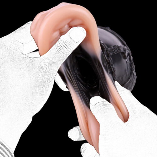 Realistic Horse Mouth Pocket Pussy Masturbator Animal Oral Sex Penis Massage - Image 8