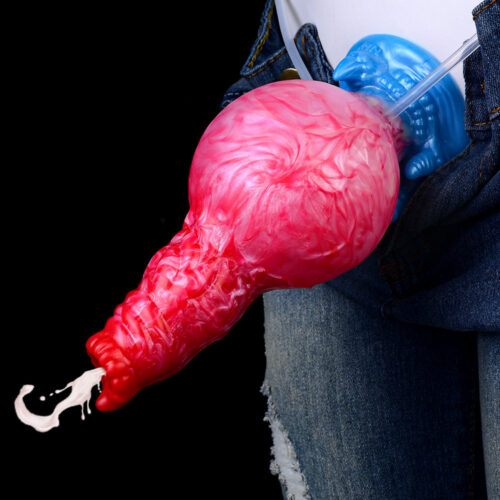 5244 Ejaculating Dog Dildo Anal Butt Plug Inflatable Anal Dildos - Image 6