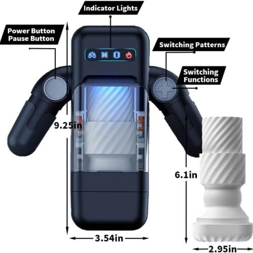 Easylive 6 Automatic Thrusting Vibrating Heating Blowjob Male Masturbators - Image 10