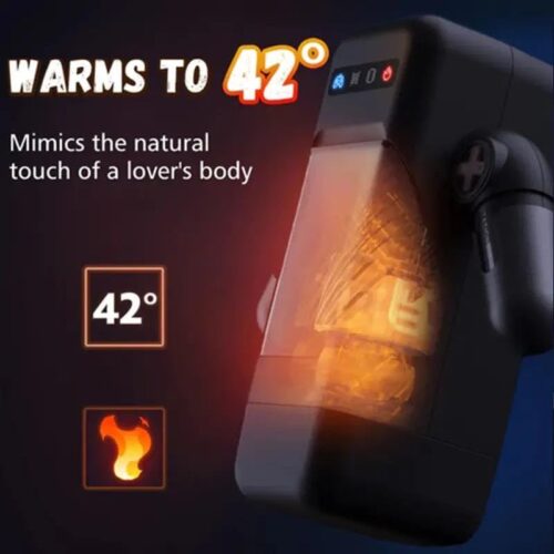 Easylive 6 Automatic Thrusting Vibrating Heating Blowjob Male Masturbators - Image 5