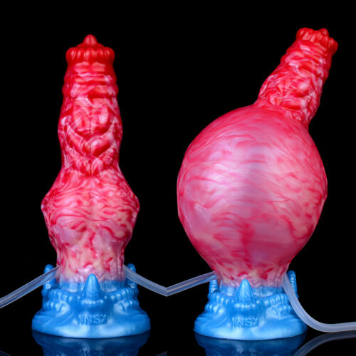 5244 Ejaculating Dog Dildo Anal Butt Plug Inflatable Anal Dildos - Image 5