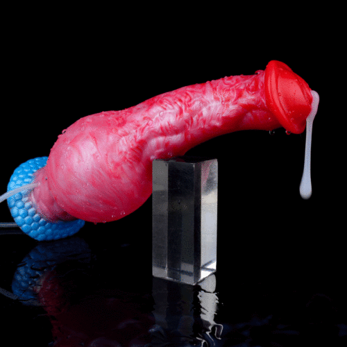 5256 Silicone inflatable Dog Dildo Squeeze Squirting Adult toys - Image 2