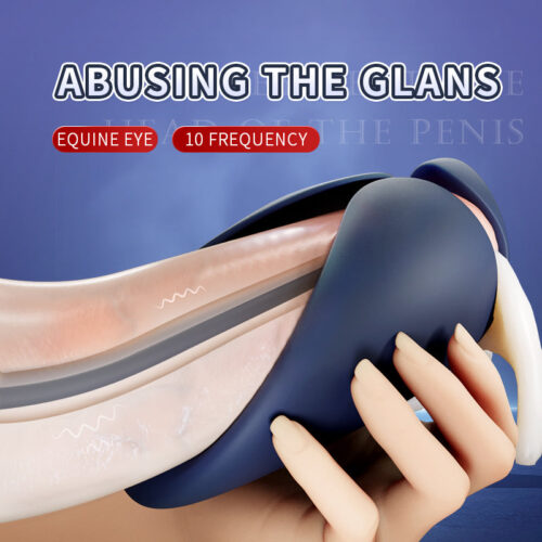 Powerful Vibrator Glans Massager Penis Stimulator Men's Horse Eye Trainer - Image 7