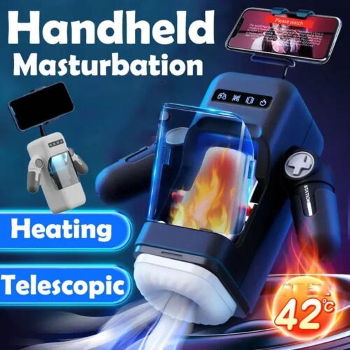 Easylive 6 Automatic Thrusting Vibrating Heating Blowjob Male Masturbators - Image 6