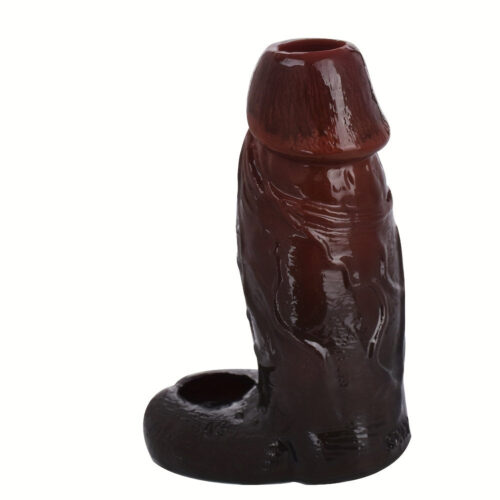 S8111 Open-ended Penis Sleeve With Anti-drop Ring Hollow Dildo - Image 4