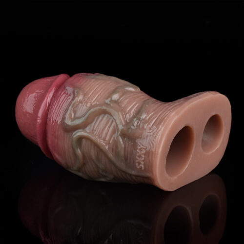 S8108 Large Silicon Penis Sleeve Realistic Hollow Dildo - Image 4