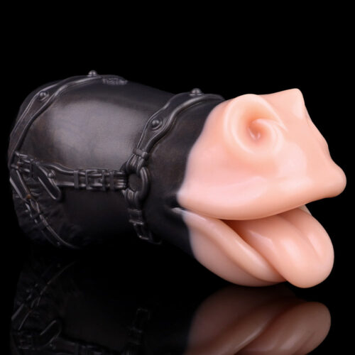 Realistic Horse Mouth Pocket Pussy Masturbator Animal Oral Sex Penis Massage - Image 3