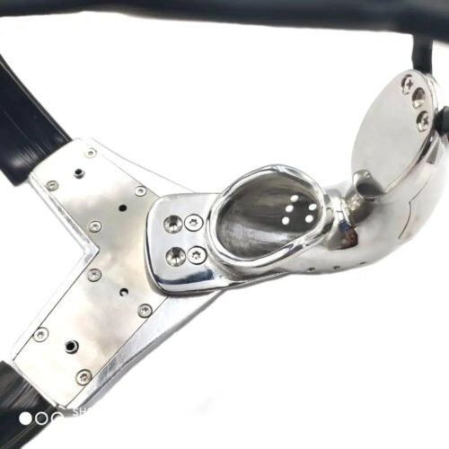 Black Emperor stainless steel male underwear chastity belt - Image 5