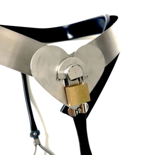 Black Emperor Stainless Steel Y-type Female Chastity Belt - Image 5