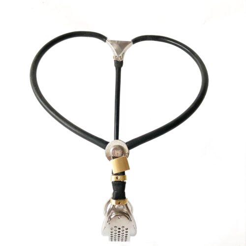 Alternative view of Black Emperor Y-Type Female Chastity Trousers Stainless Steel Stealth Chastity Belt