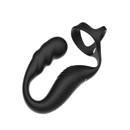 CASPION Double Cock Ring Remote Control Vibrating Perineum Prostate Massager - Image 2