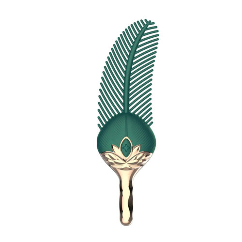 Peacock Feather Clitoral Stimulator Body Massager Couple Sex Toy With 10 Modes Vibration - Image 2