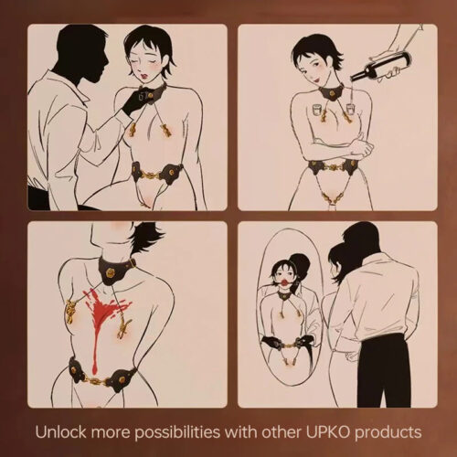Upko Mystic Bond Collection - Collar With Pulling Nipple Clamps - Image 9