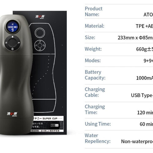 DRY WELL Electric Suction Vibration ATOM Masturbator - Image 7
