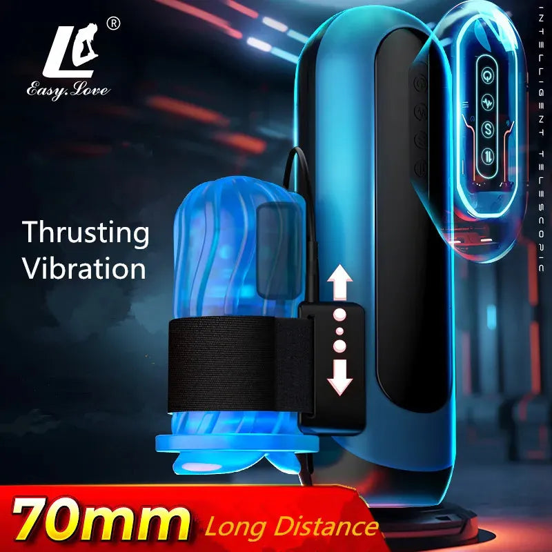 EASY.LOVE Skylon Deep Throat Thrusting Sucking Vibration Telescopic Masturbator - Image 5