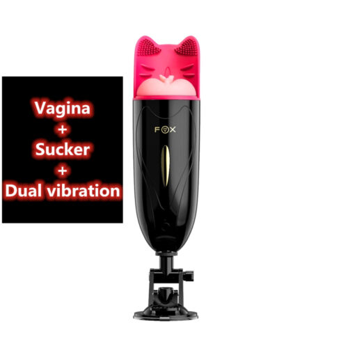 Fox Blowjob Dual Mode Male Masturbator Sex Toys - Image 4