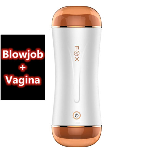 Fox Blowjob Dual Mode Male Masturbator Sex Toys - Image 2
