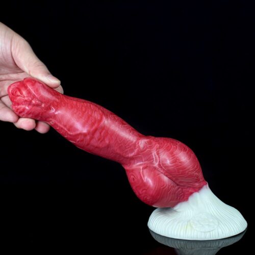 FAAK Large Knot Dog Penis Realistic Silicone Animal Dildo - Image 3